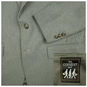 Vintage 70s Gray Pinstripe 3-Piece Suit 40R/34W